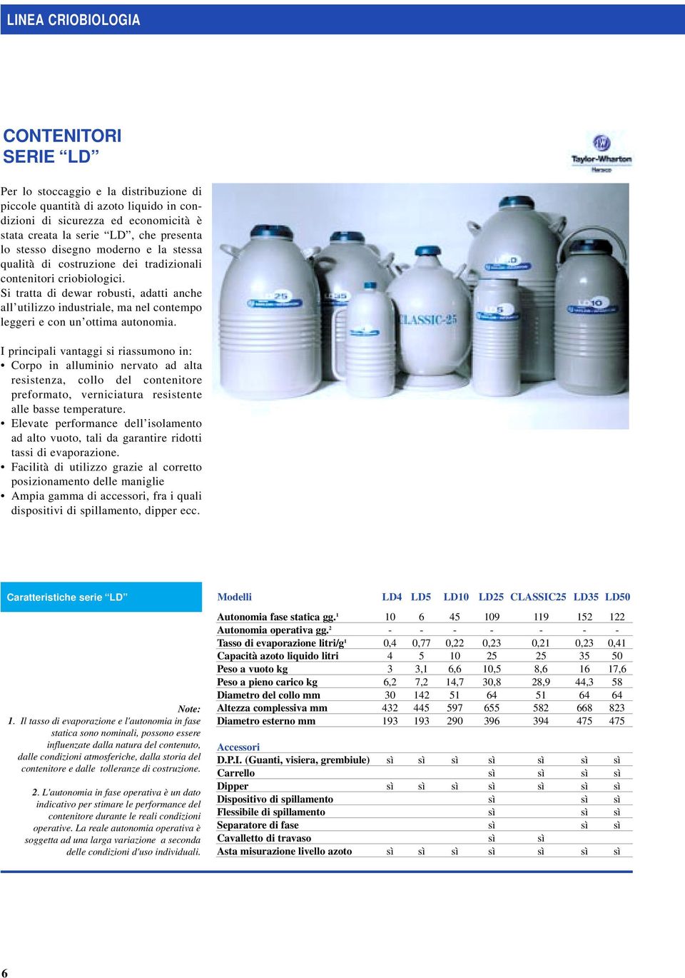 Si tratta di dewar robusti, adatti anche all utilizzo industriale, ma nel contempo leggeri e con un ottima autonomia.