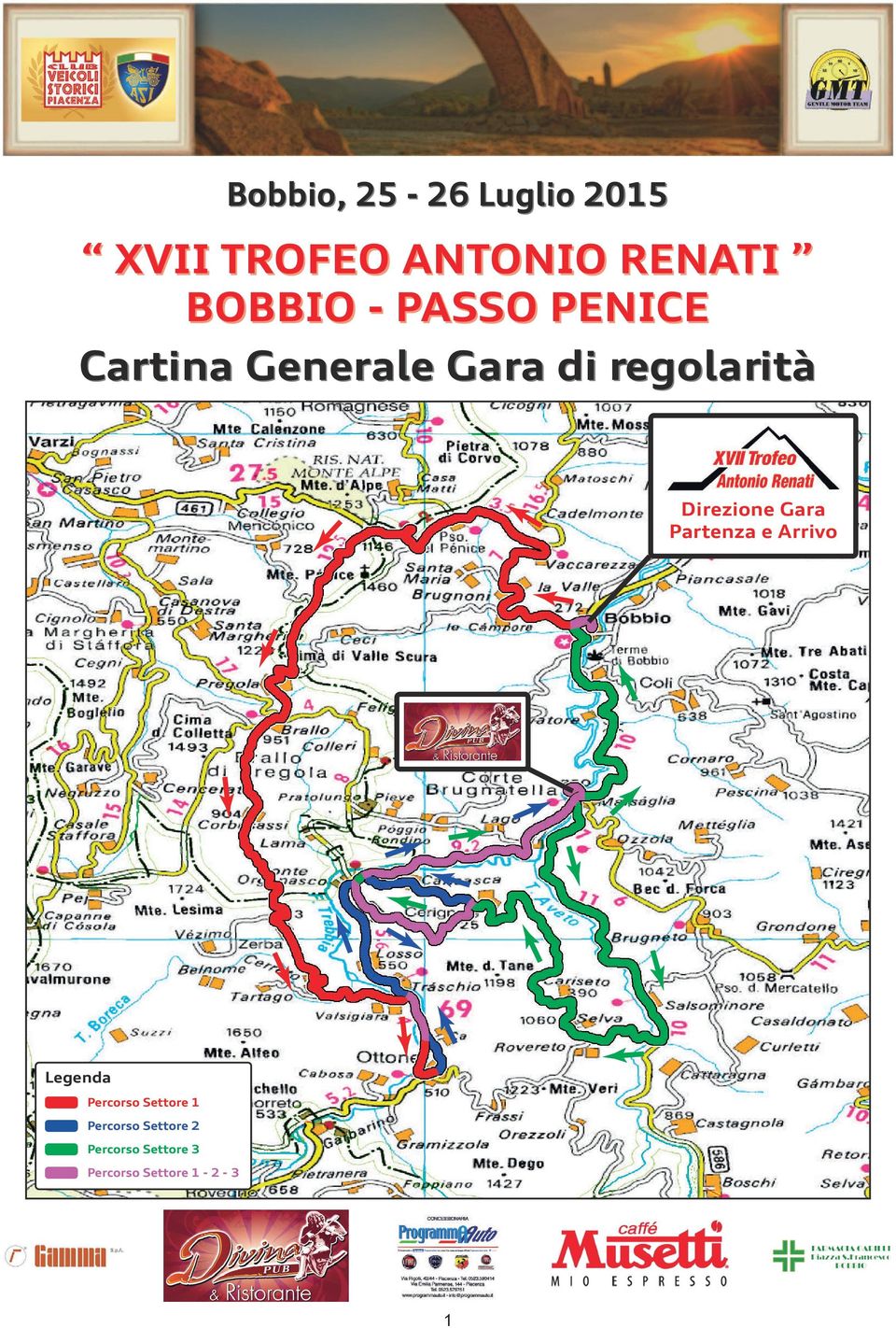 Gara di regolarità Gara Partenza e Arrivo