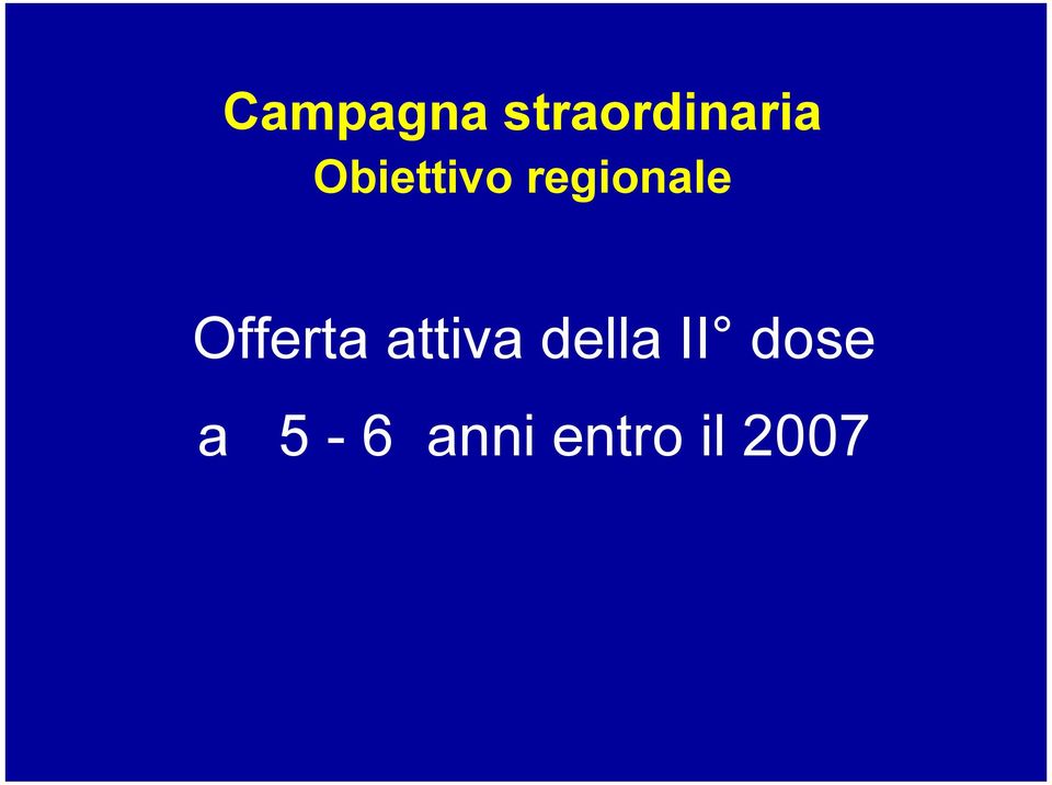 Offerta attiva della II