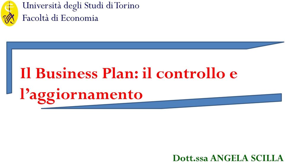 Business Plan: il controllo e