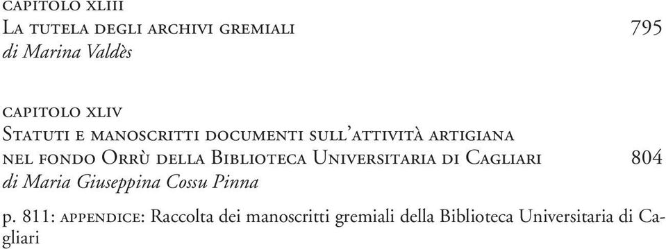 Biblioteca Universitaria di Cagliari 804 di Maria Giuseppina Cossu Pinna p.