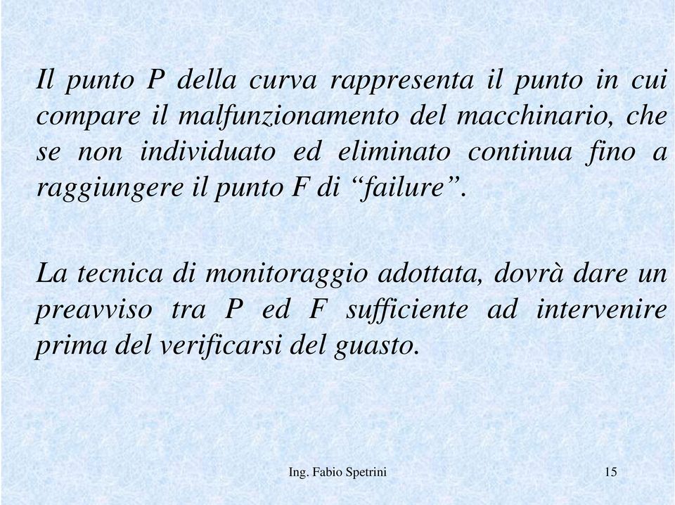 punto F di failure.