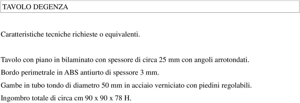 Bordo perimetrale in ABS antiurto di spessore 3 mm.