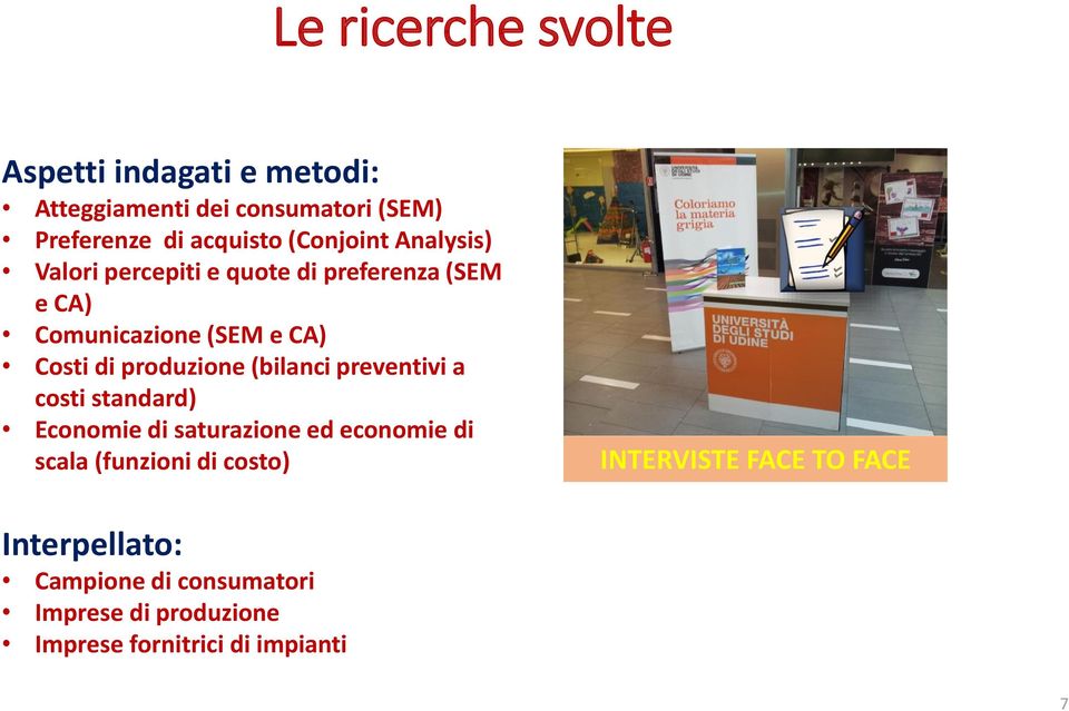 produzione (bilanci preventivi a costi standard) Economie di saturazione ed economie di scala (funzioni di