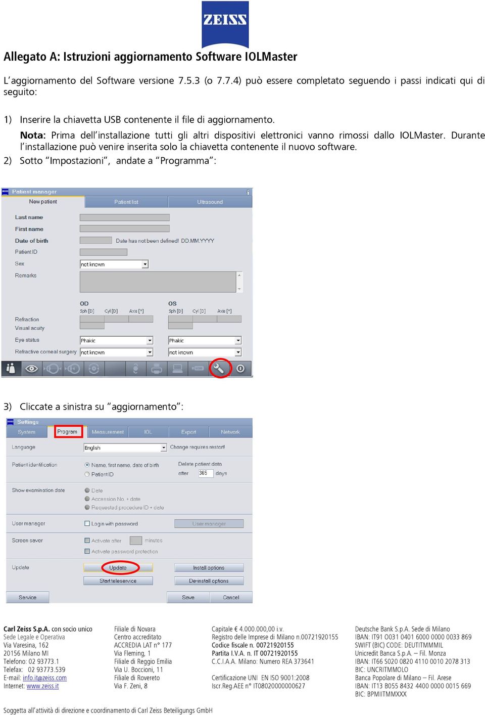 7.4) può essere completato seguendo i passi indicati qui di seguito: 1) Inserire la chiavetta USB contenente il file di