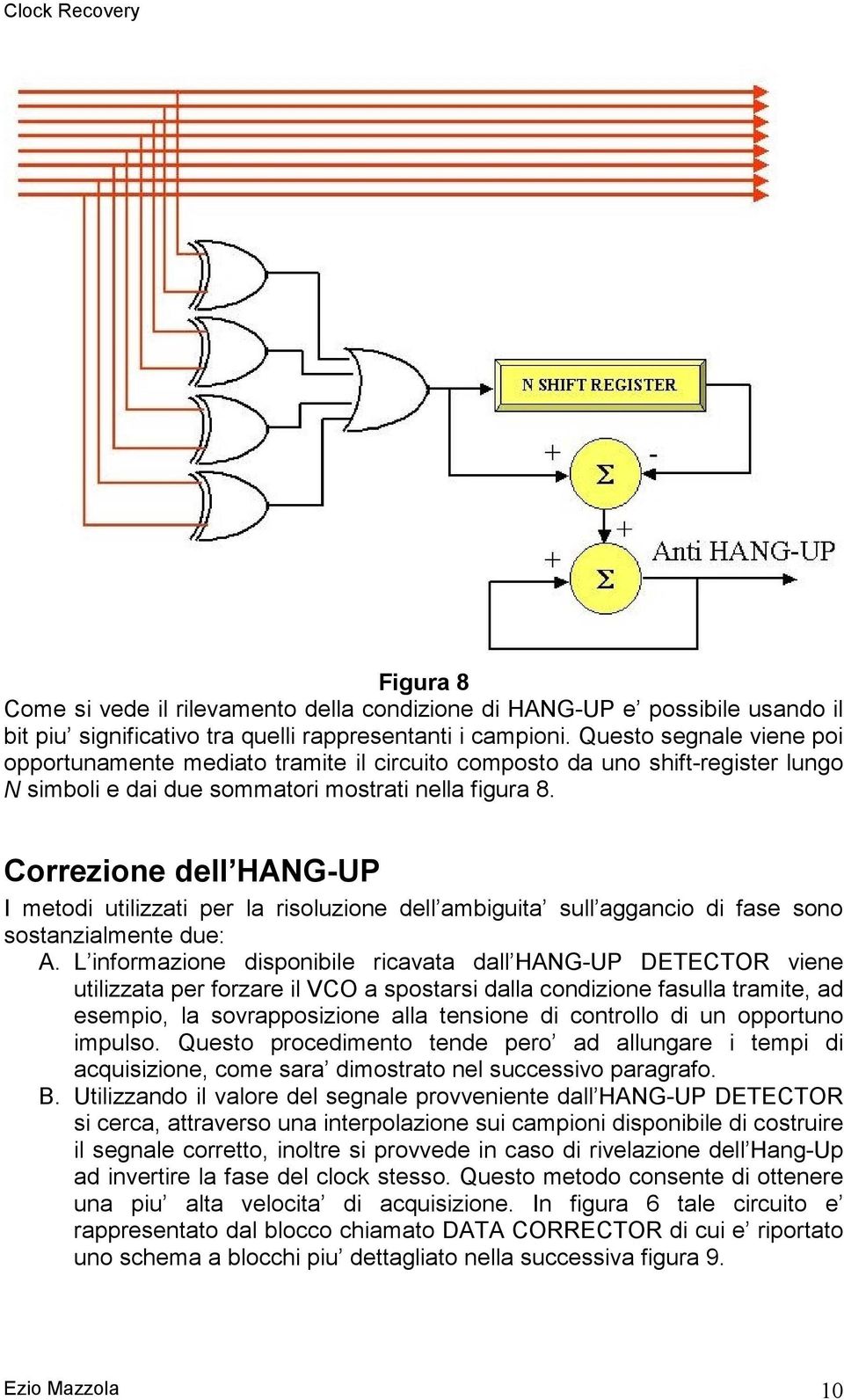 Correzione dell HANG-UP I metodi utilizzati per la risoluzione dell ambiguita sull aggancio di fase sono sostanzialmente due: A.