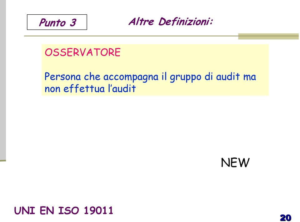 accompagna il gruppo di audit