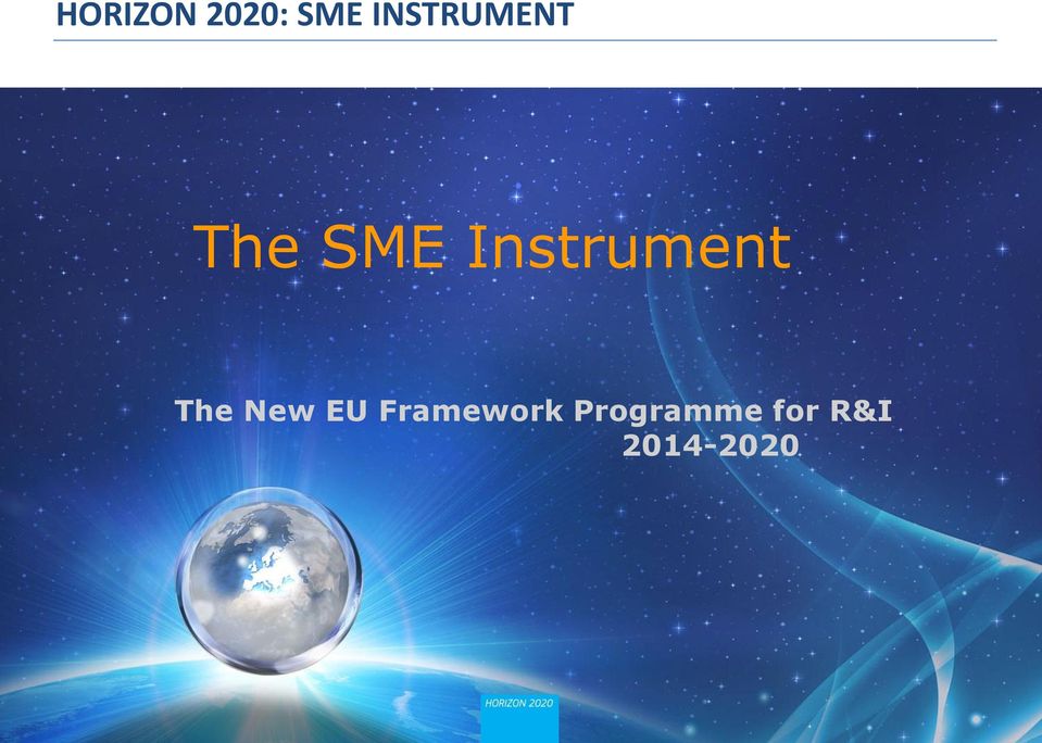 Instrument The New EU