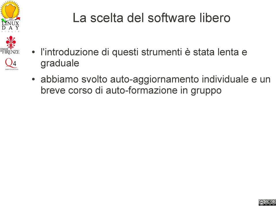 abbiamo svolto auto-aggiornamento individuale