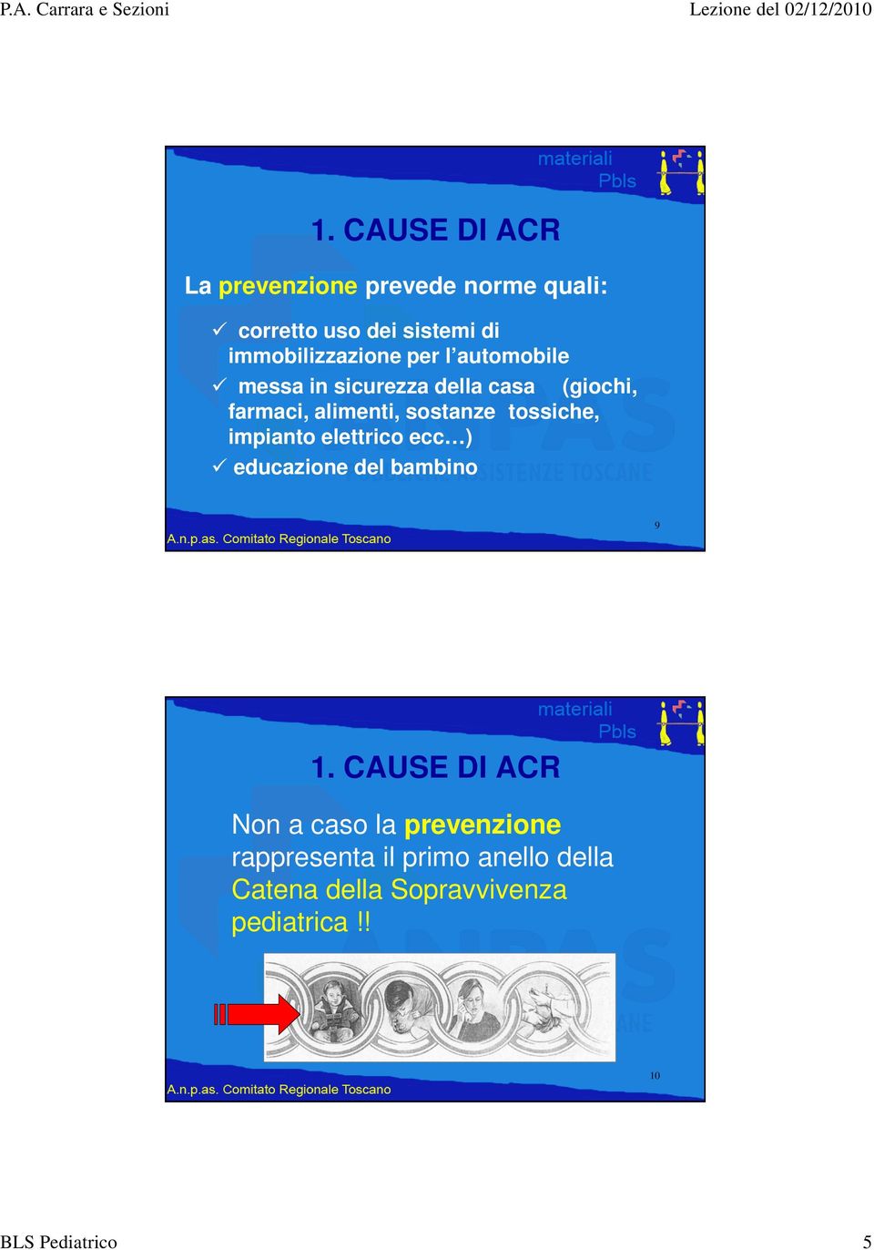 sostanze tossiche, impianto elettrico ecc ) educazione del bambino 9 1.