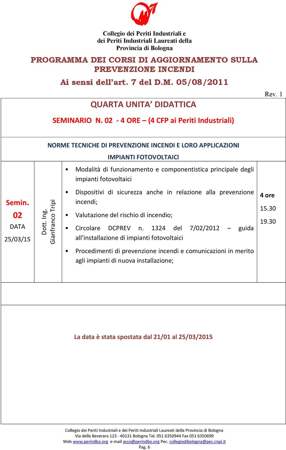 principale degli impianti fotovoltaici Semin.