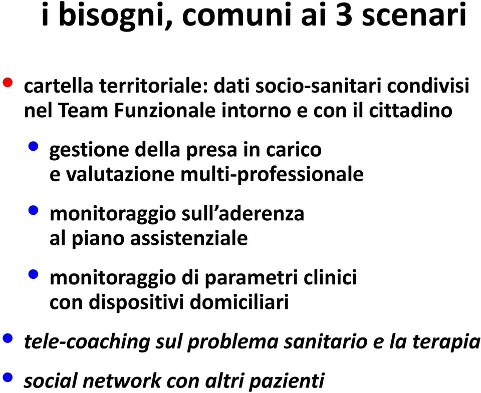 multi-professionale monitoraggio sull aderenza al piano assistenziale monitoraggio di parametri