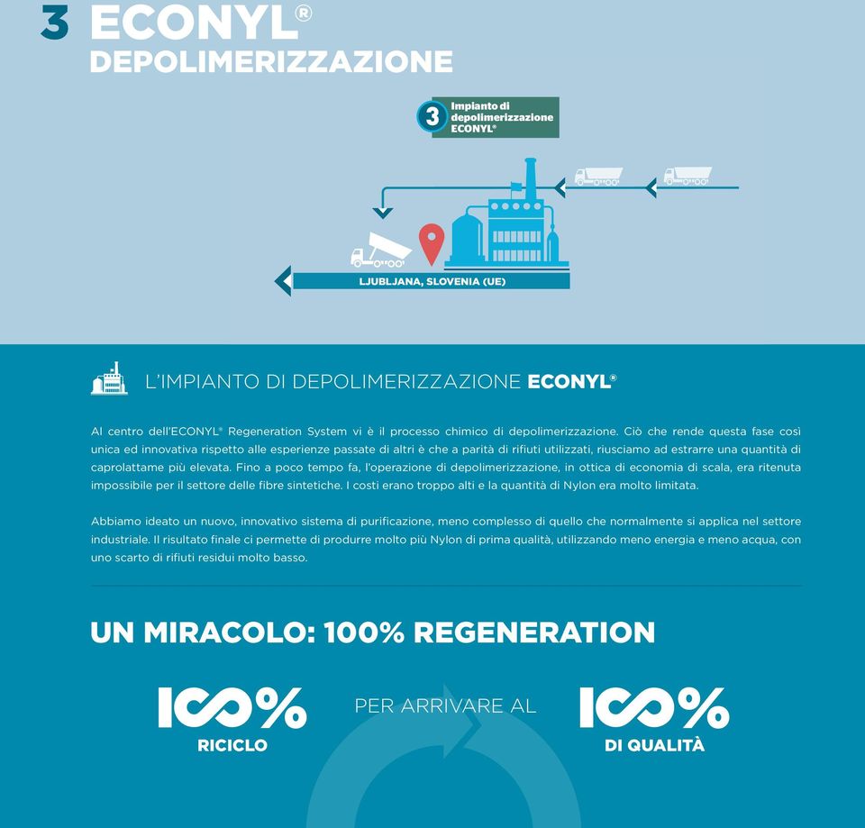 Ciò che rende questa fase così unica ed innovativa rispetto alle esperienze passate di altri è che a parità di rifiuti utilizzati, riusciamo ad estrarre una quantità di caprolattame più elevata.