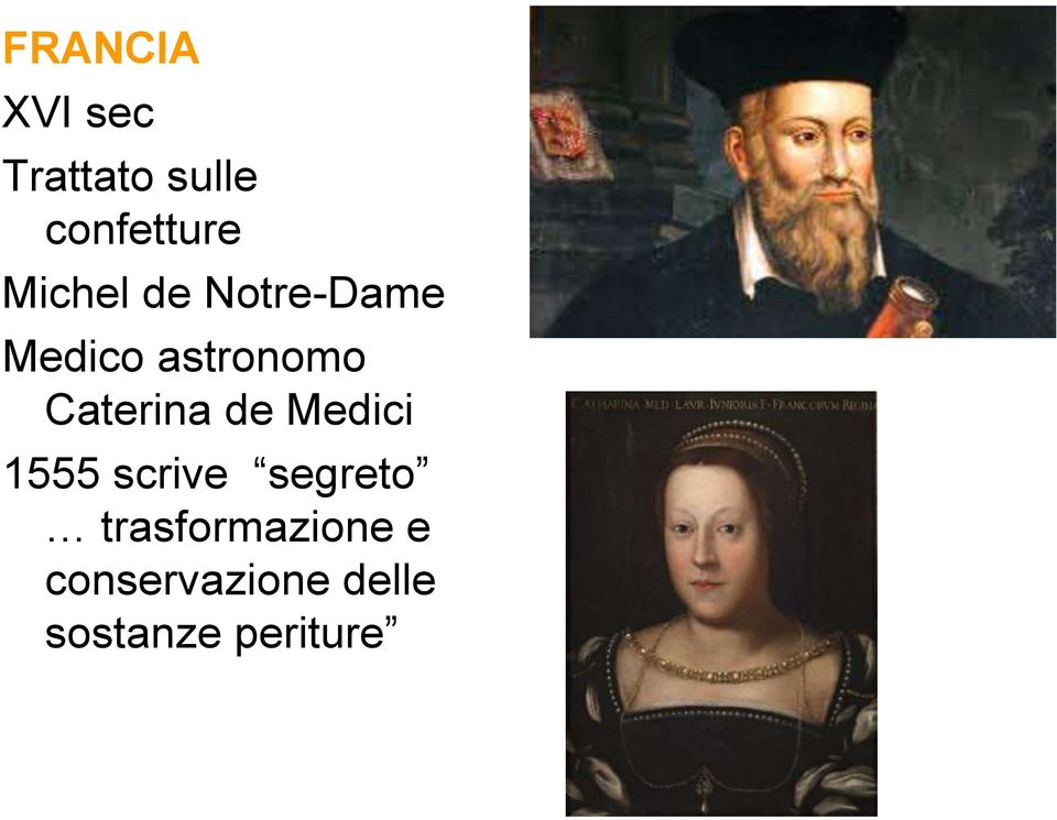 Caterina de Medici 1555 scrive segreto