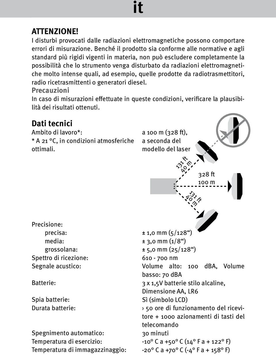 elettromagnetiche molto intense quali, ad esempio, quelle prodotte da radiotrasmettitori, radio ricetrasmittenti o generatori diesel.