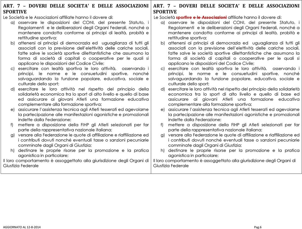 associati con la previsione dell elettività delle cariche sociali, fatte salve le società sportive dilettantistiche che assumono la forma di società di capitali o cooperative per le quali si