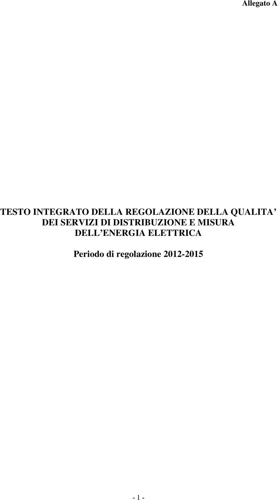 DISTRIBUZIONE E MISURA DELL ENERGIA