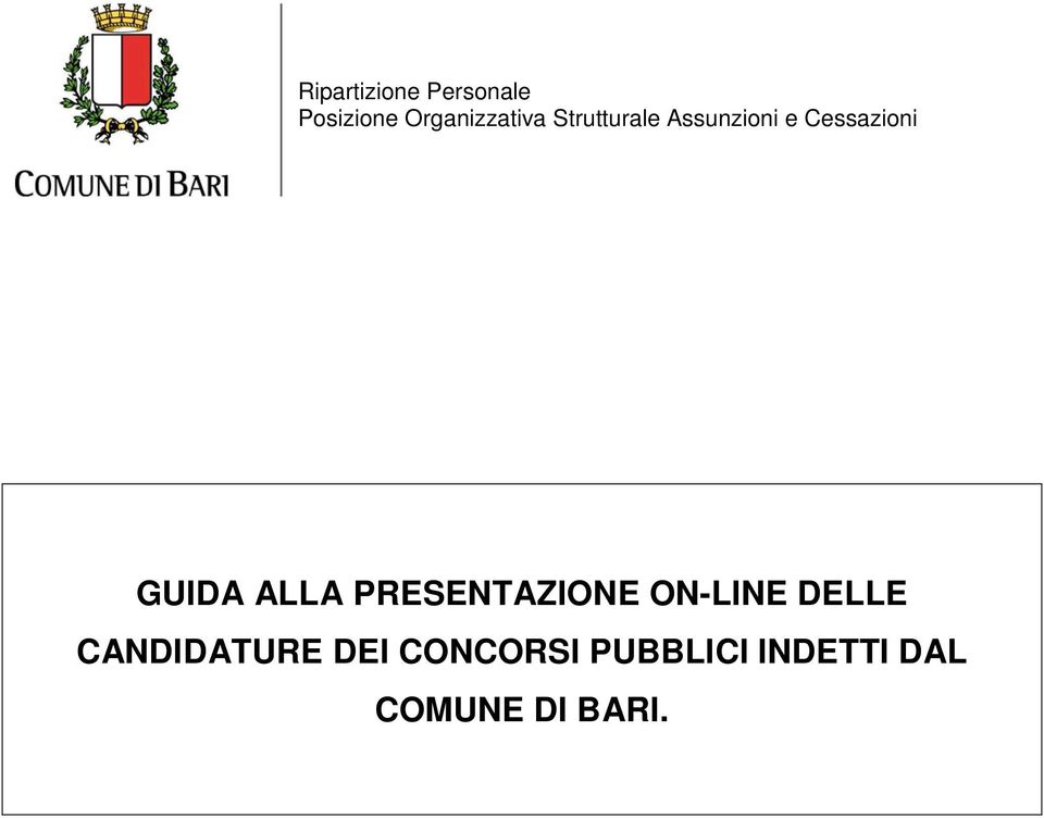 Cessazioni GUIDA ALLA PRESENTAZIONE ON-LINE