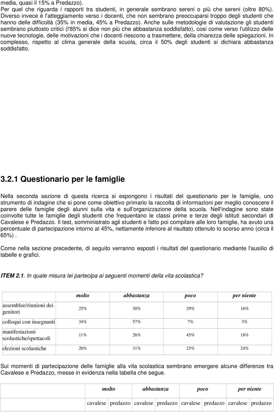 Anche sulle metodologie di valutazione gli studenti sembrano piuttosto critici (l'85% si dice non più che abbastanza soddisfatto), cosi come verso l'utilizzo delle nuove tecnologie, delle motivazioni