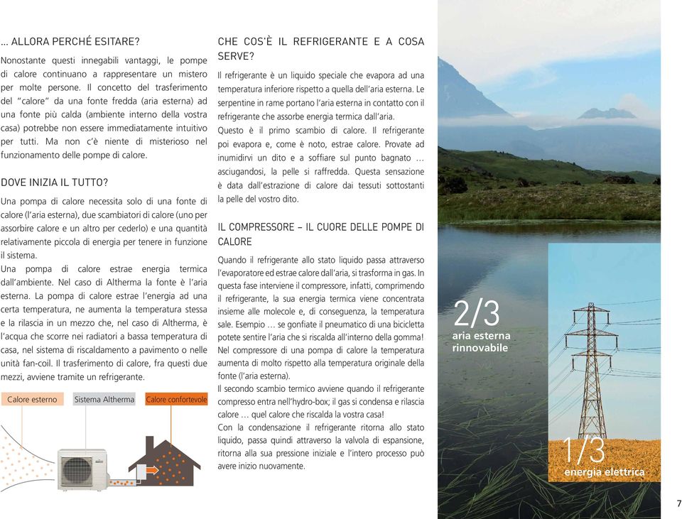 Ma non c è niente di misterioso nel funzionamento delle pompe di calore. DOVE INIZIA IL TUTTO?