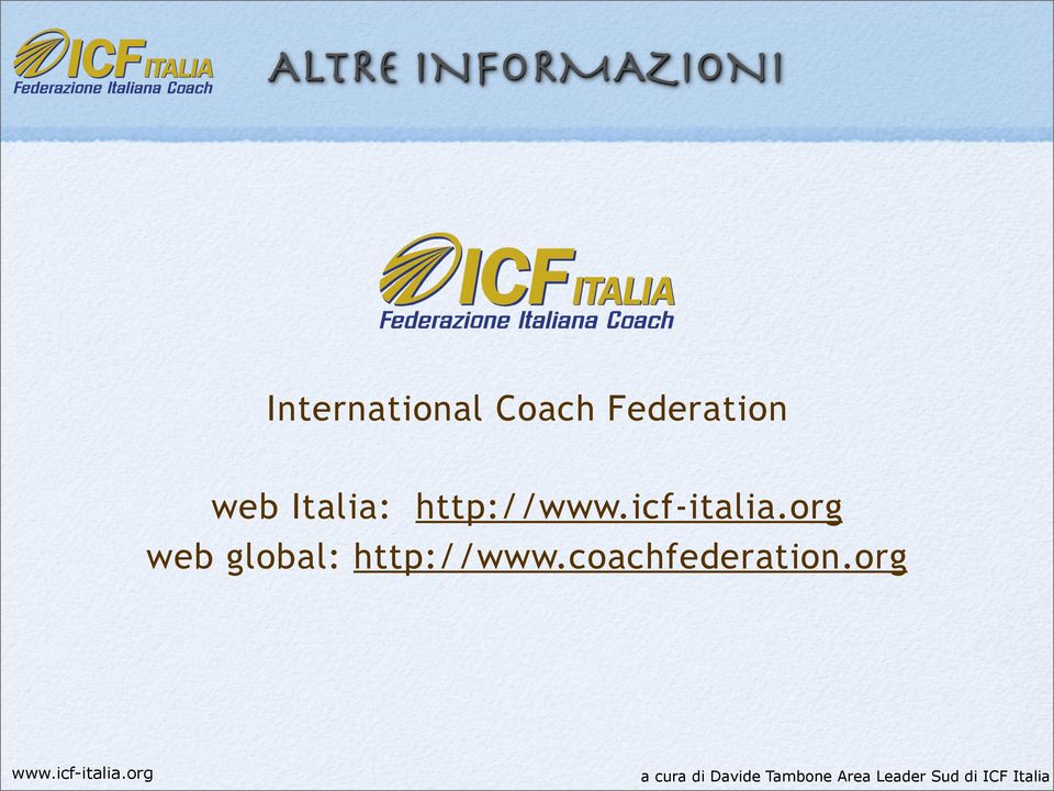 Federation web Italia: