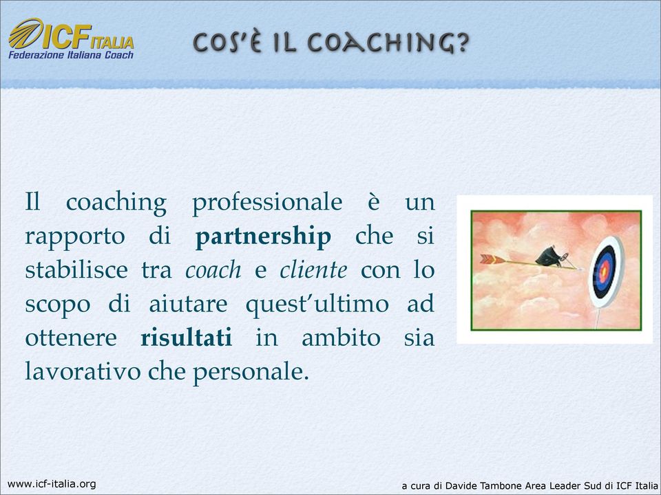 partnership che si stabilisce tra coach e cliente