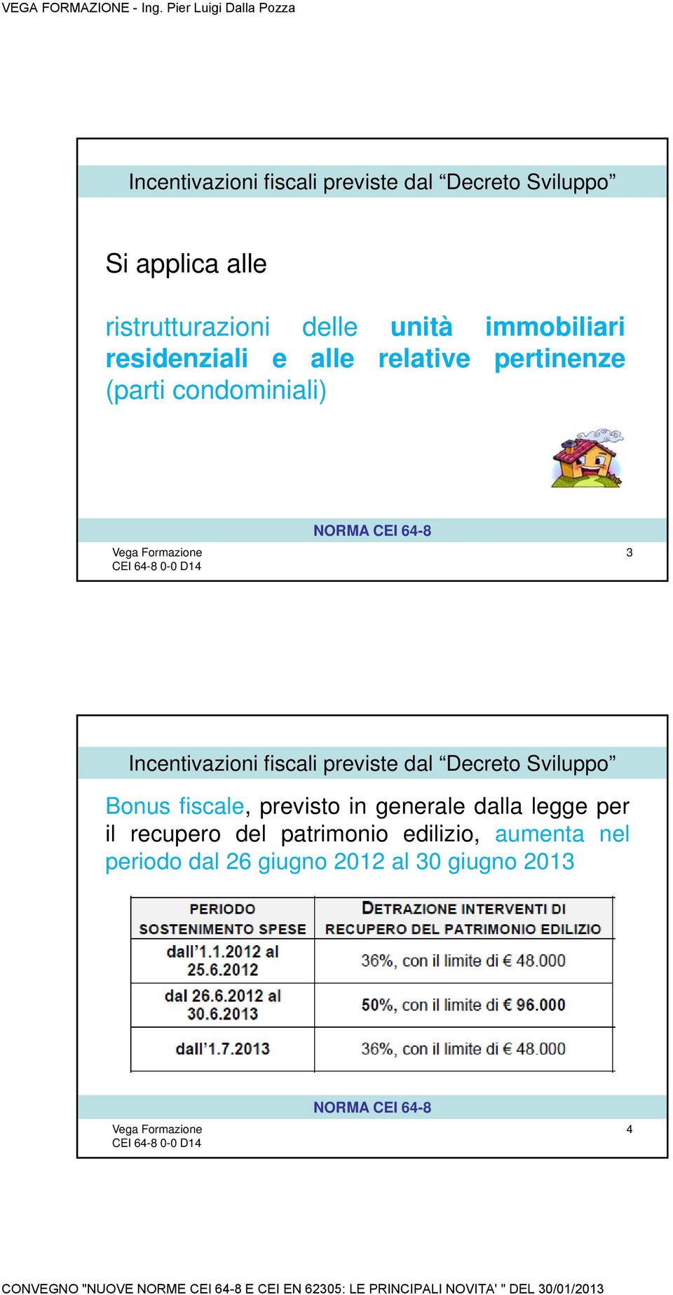 Bonus fiscale, previsto in generale dalla legge per il recupero