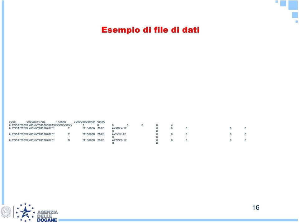 4 ALCODAIT00VRX00NNY20120702CI C IT136000 2012 AXXXXX-12 0 0 0 0 0 G 0