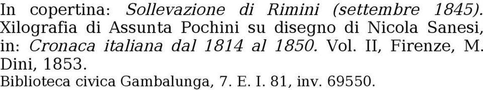 in: Cronaca italiana dal 1814 al 1850. Vol. II, Firenze, M.