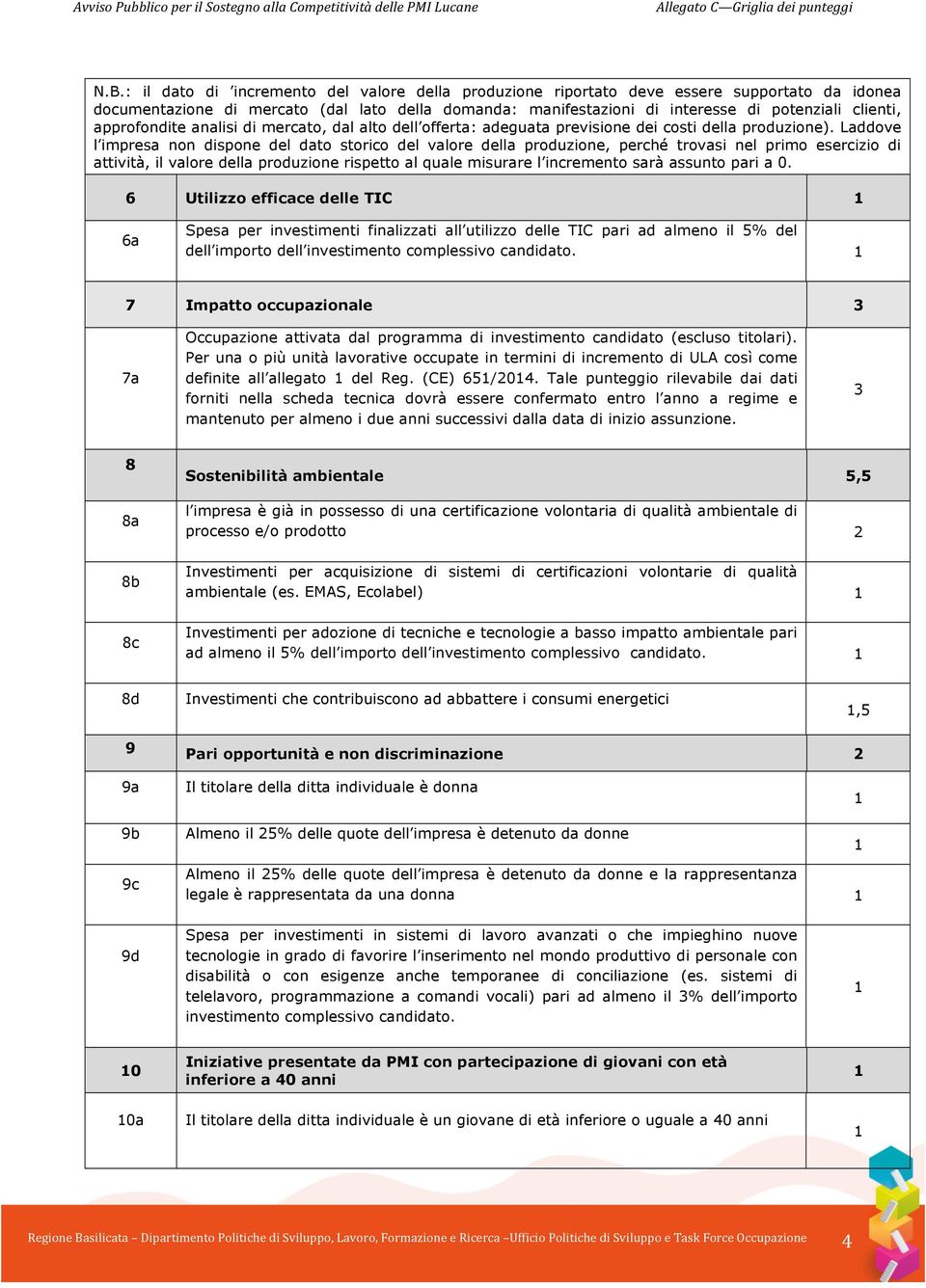 Laddove l impresa non dispone del dato storico del valore della produzione, perché trovasi nel primo esercizio di attività, il valore della produzione rispetto al quale misurare l incremento sarà