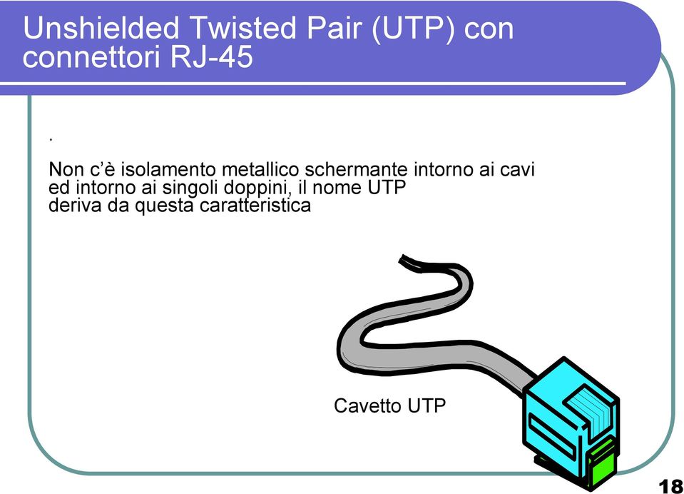 Non c è isolamento metallico schermante intorno