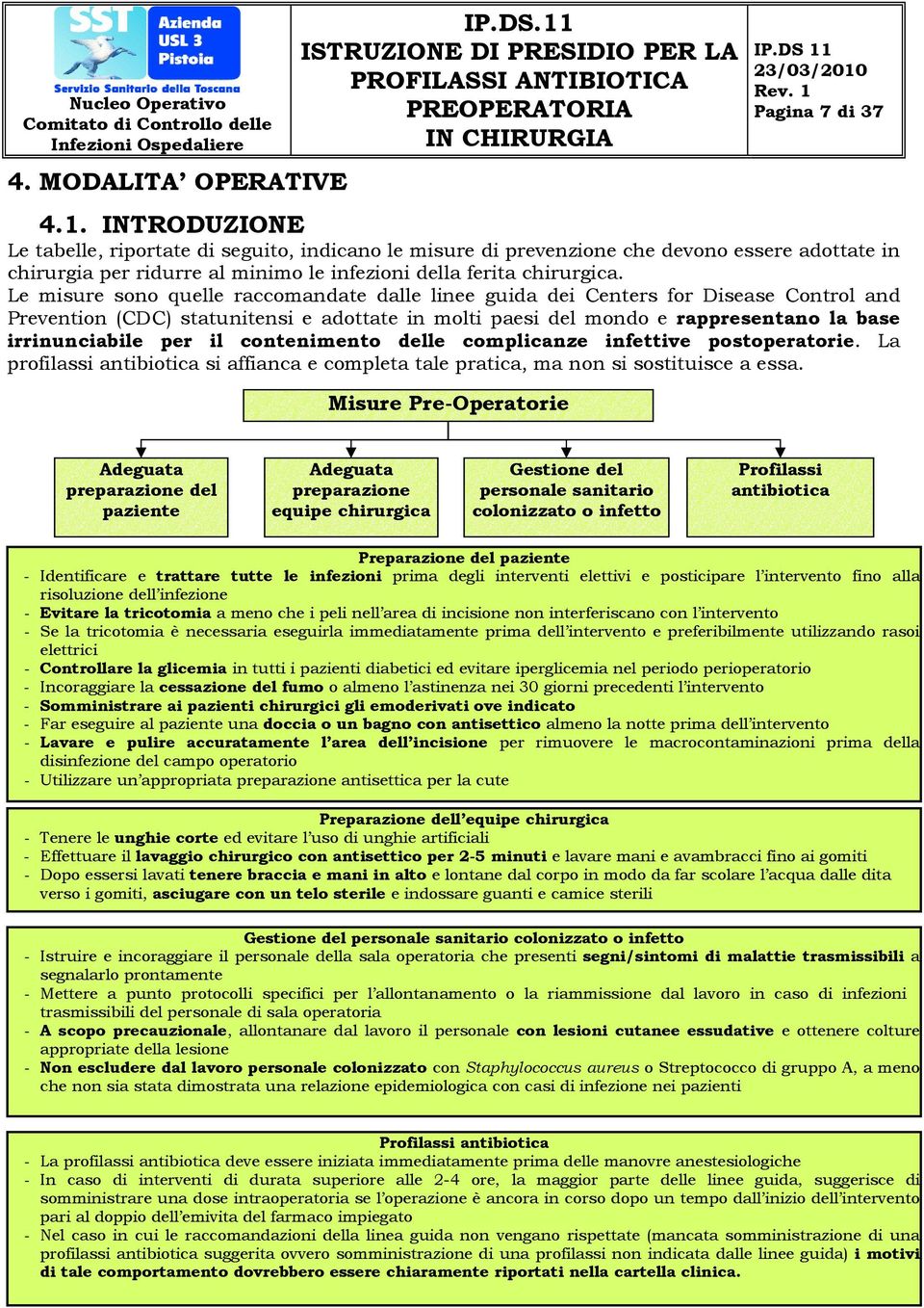 Le misure sono quelle raccomandate dalle linee guida dei Centers for Disease Control and Prevention (CDC) statunitensi e adottate in molti paesi del mondo e rappresentano la base irrinunciabile per