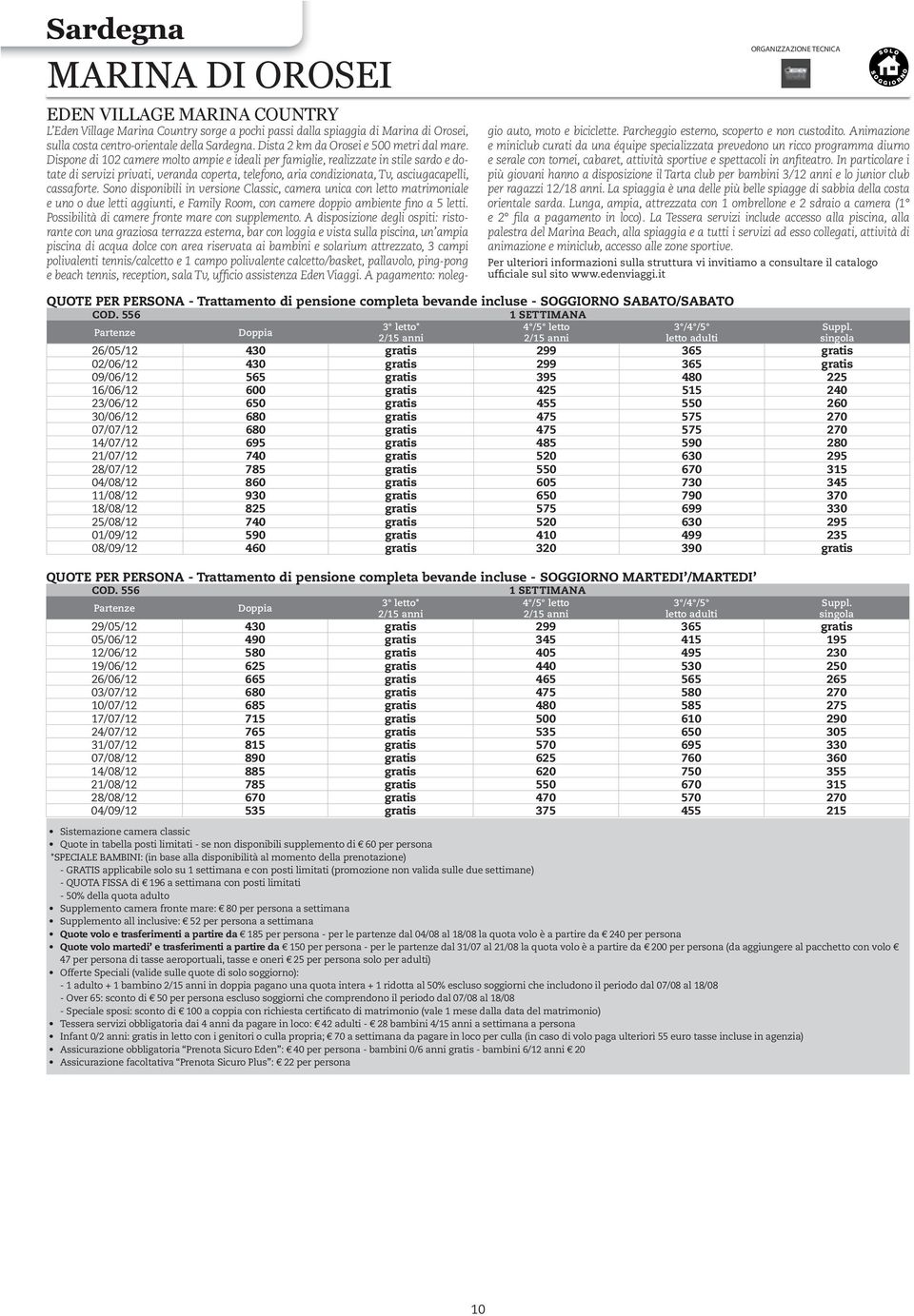 Dispone di 102 camere molto ampie e ideali per famiglie, realizzate in stile sardo e dotate di servizi privati, veranda coperta, telefono, aria condizionata, Tv, asciugacapelli, cassaforte.