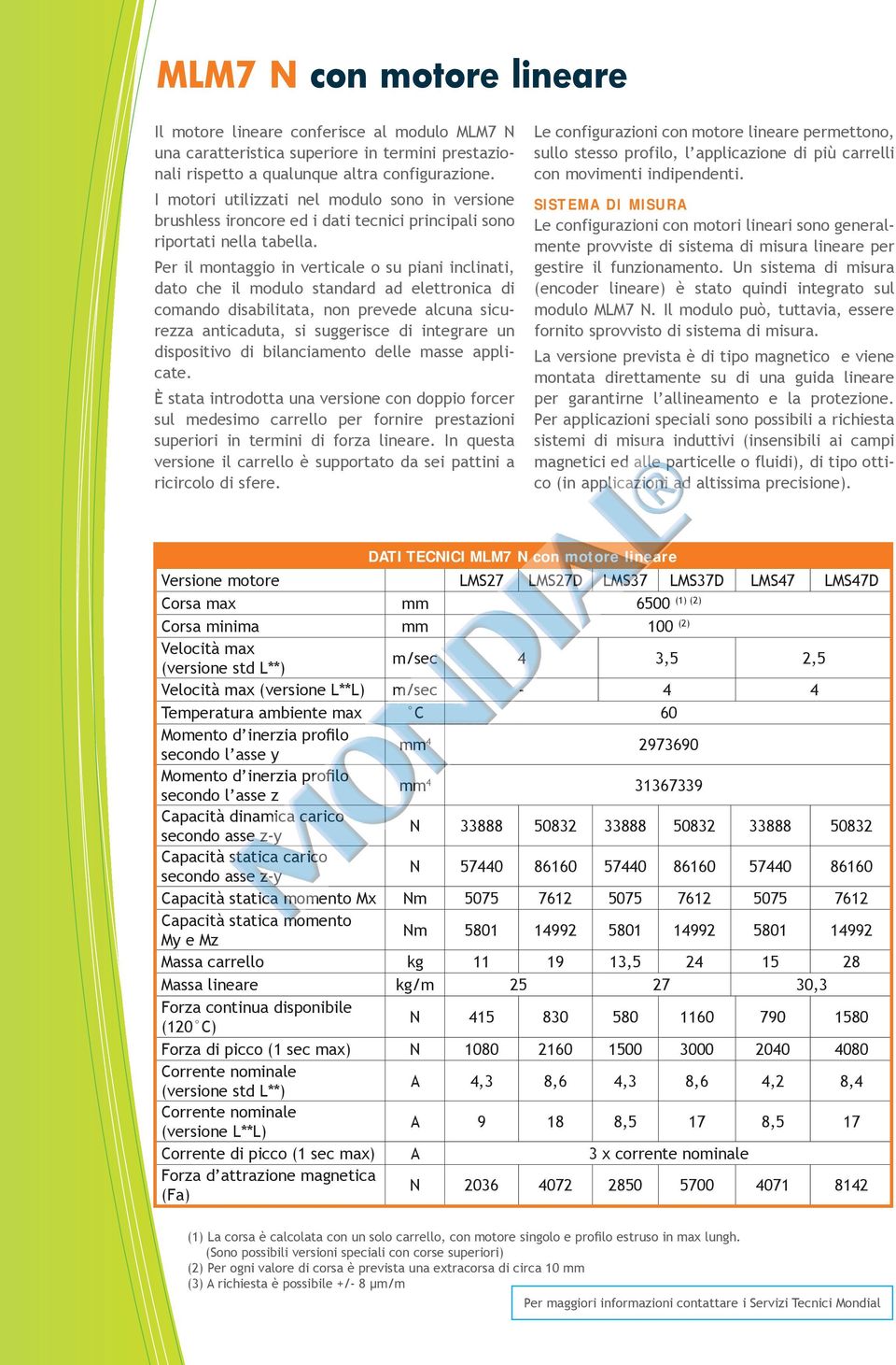 Per il montaggio in verticale o su piani inclinati, dato che il modulo standard ad elettronica di comando disabilitata, non prevede alcuna sicurezza anticaduta, si suggerisce di integrare un