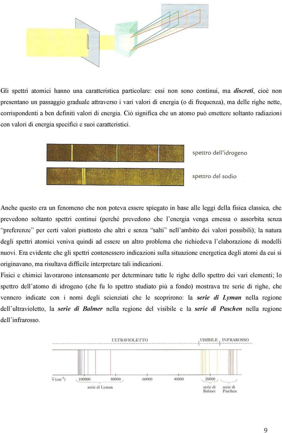 Anche questo era un fenomeno che non poteva essere spiegato in base alle leggi della fisica classica, che prevedono soltanto spettri continui (perché prevedono che l energia venga emessa o assorbita