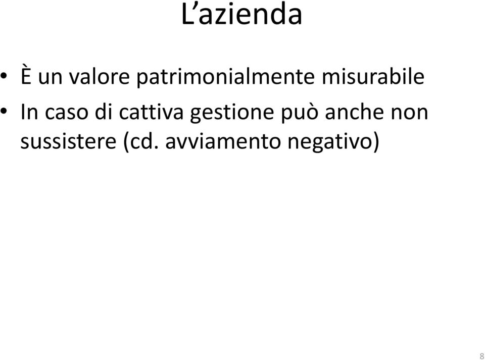 gestione può anche non