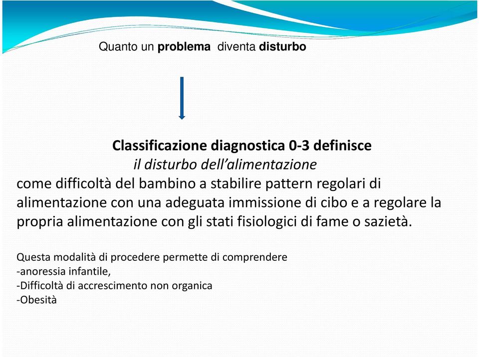 immissione di cibo e a regolare la propria alimentazione con gli stati fisiologici di fame o sazietà.