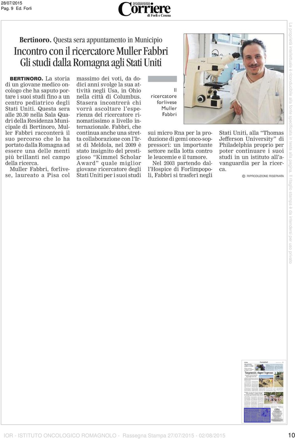 ONCOLOGICO ROMAGNOLO -