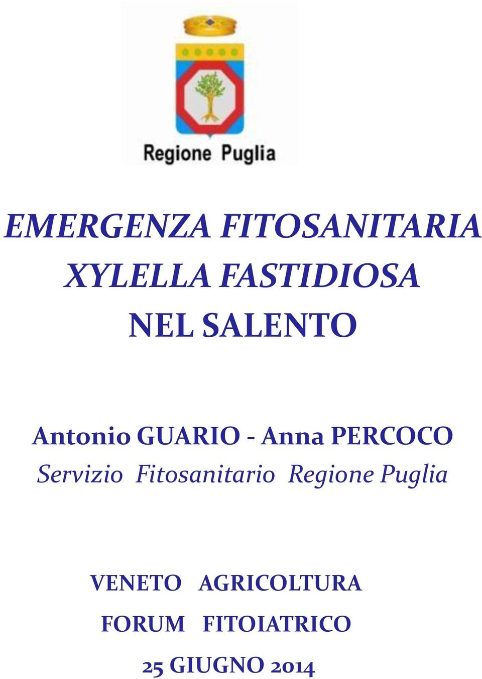 Servizio Fitosanitario Regione Puglia