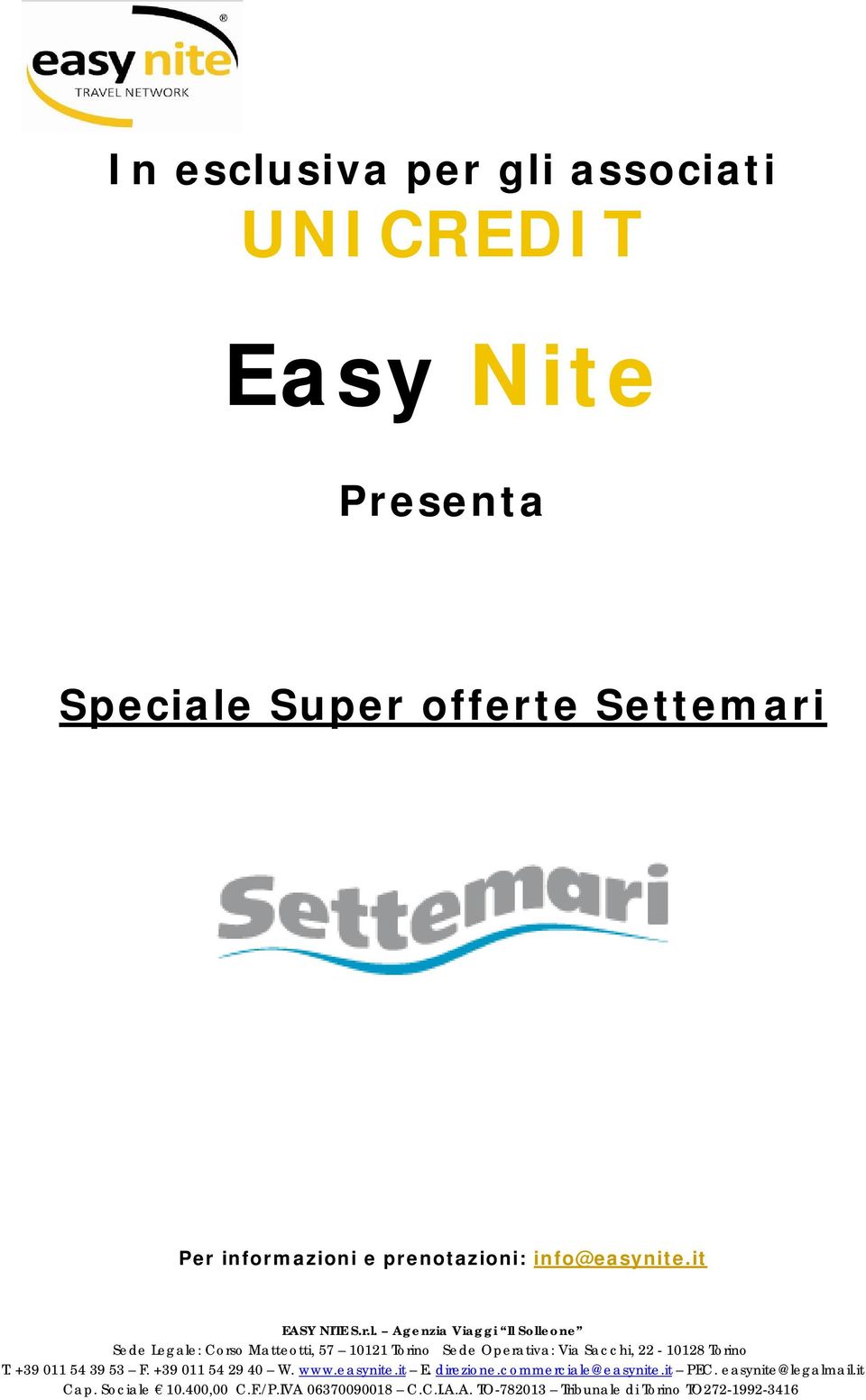 Speciale Super offerte Settemari