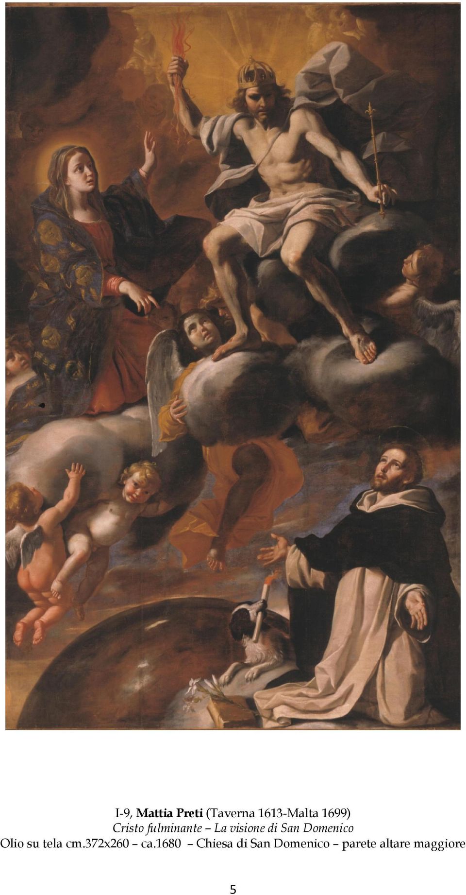 Domenico Olio su tela cm.372x260 ca.