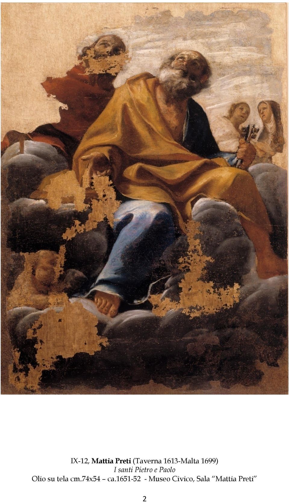 Paolo Olio su tela cm.74x54 ca.