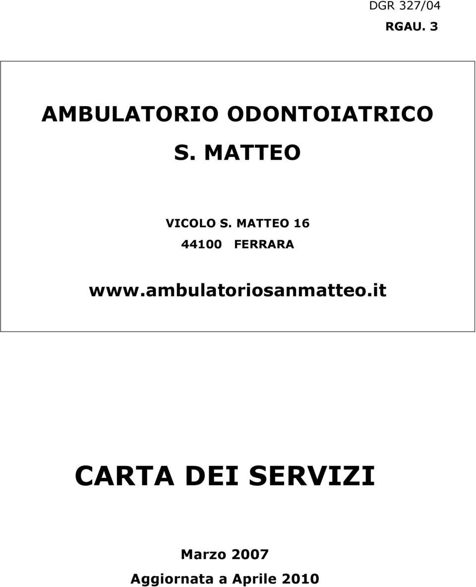 MATTEO VICOLO S.