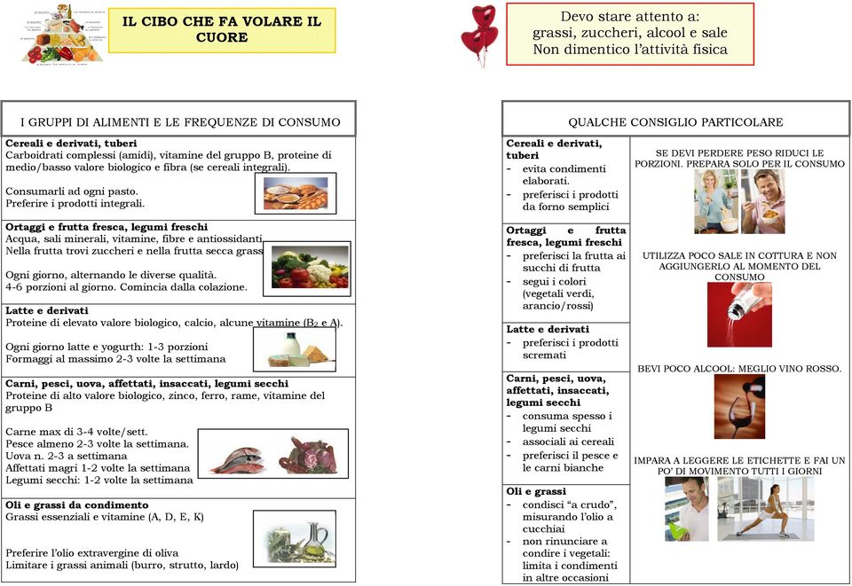 Preferire i prodotti integrali. Ortaggi e frutta fresca, legumi freschi Acqua, sali minerali, vitamine, fibre e antiossidanti. Nella frutta trovi zuccheri e nella frutta secca grassi.