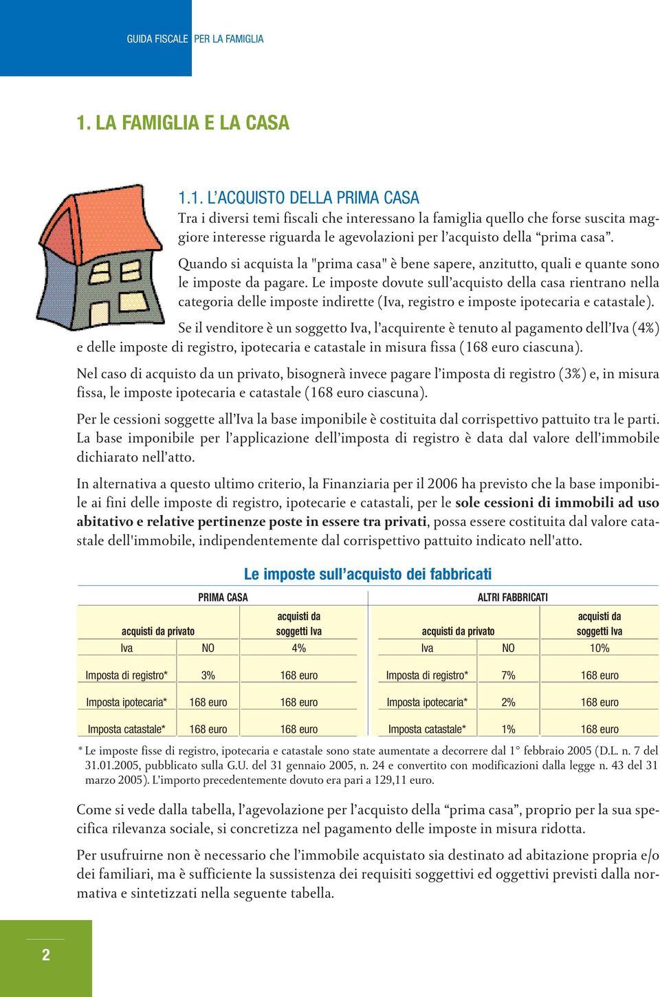 Le imposte dovute sull acquisto della casa rientrano nella categoria delle imposte indirette (Iva, registro e imposte ipotecaria e catastale).