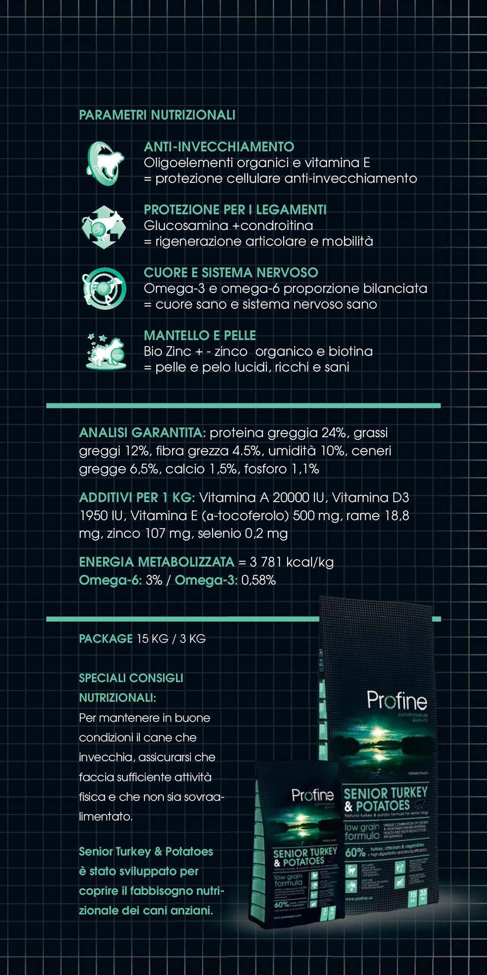 lucidi, ricchi e sani ANALISI GARANTITA: proteina greggia 24%, grassi greggi 12%, fi bra grezza 4.