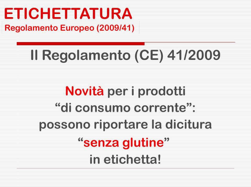 prodotti di consumo corrente : possono