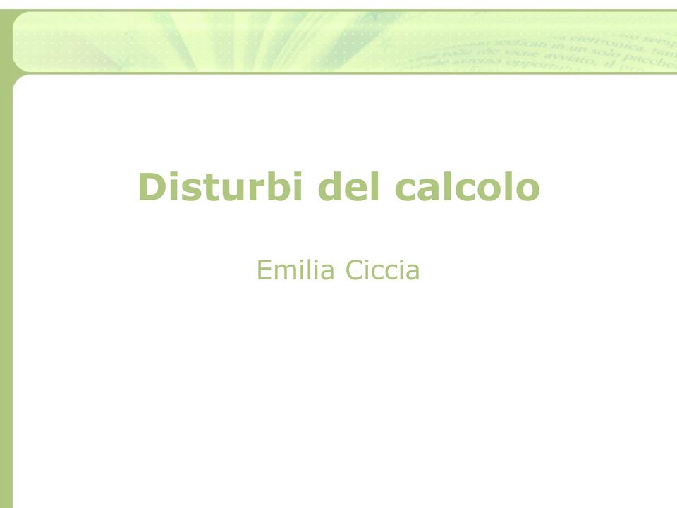 calcolo