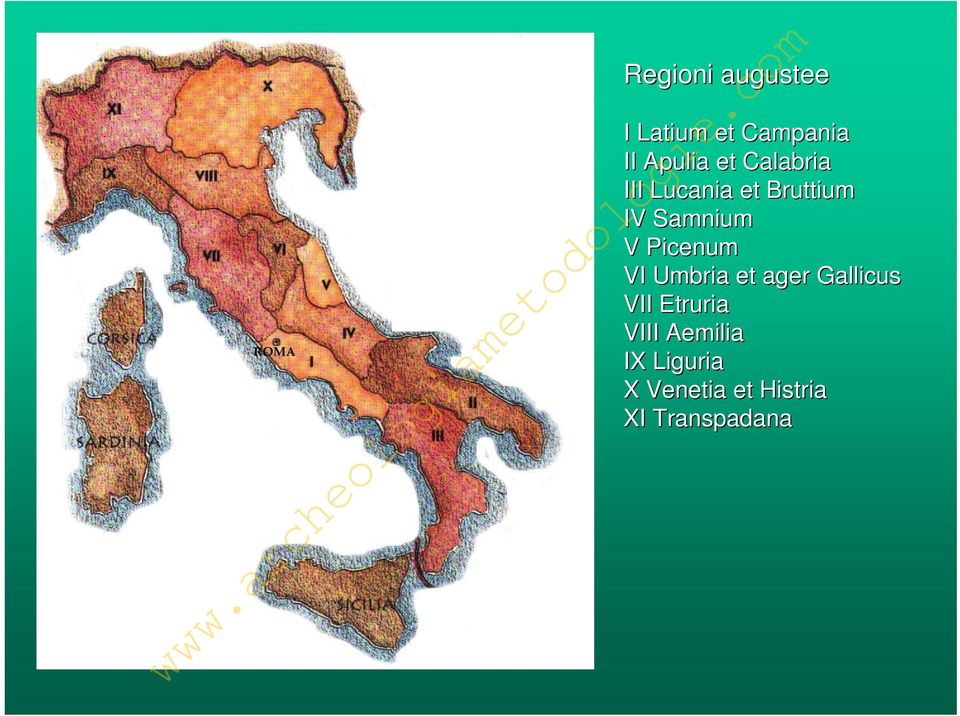 Picenum VI Umbria et ager Gallicus VII Etruria