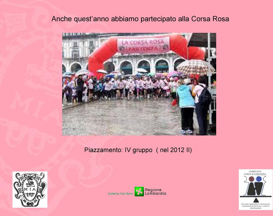 alla Corsa Rosa